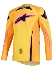 Motocross jersey Alpinestars TECHSTAR NOMUR ORANGE/YELLOW/PINK
