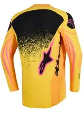 Motocross jersey Alpinestars TECHSTAR NOMUR ORANGE/YELLOW/PINK