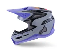 Motocross Helmet ALPINESTARS SM3 JETTSON GRAY/PUR/BLK
