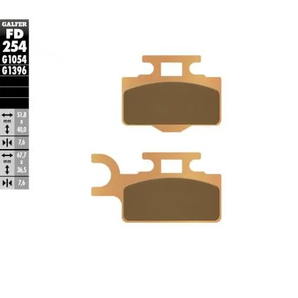 Μπροστινά Moto Pads Galfer SINTERED FD254G1396