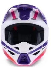 Motocross Helmet ALPINESTARS SM3 HEAT WHT/PU/PINK
