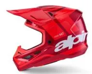 Κράνος μοτοκρός ALPINESTARS SM7 CORE ΚΟΚΚΙΝΟ-ΓΥΑΛΙΣΤΕΡΟ