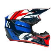 Κράνος μοτοκρός O'NEAL 3SERIES RIDE ΜΠΛΕ/ΛΕΥΚΟ/ΚΟΚΚΙΝΟ V.26