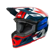 Κράνος μοτοκρός O'NEAL 3SERIES RIDE ΜΠΛΕ/ΛΕΥΚΟ/ΚΟΚΚΙΝΟ V.26