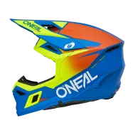 Κράνος Motocross O'NEAL 3SERIES SOLID ΜΠΛΕ/NEON