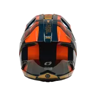 Κράνος μοτοκρός O'NEAL 3SERIES HAZE ΜΠΛΕ/ΠΟΡΤΟΚΑΛΙ/ΧΡΥΣΟ