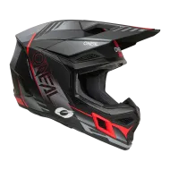 Cască motocross O'NEAL 3SERIES HAZE NEGRU/GRI/ROȘU