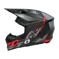 Cască motocross O'NEAL 3SERIES HAZE NEGRU/GRI/ROȘU