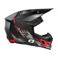 Cască motocross O'NEAL 3SERIES HAZE NEGRU/GRI/ROȘU