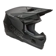 Κράνος μοτοκρός O'NEAL 3SERIES SOLID ΜΑΥΡΟ/ΓΚΡΙ