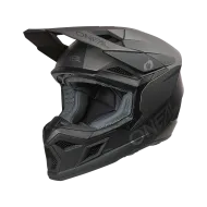 Κράνος μοτοκρός O'NEAL 3SERIES SOLID ΜΑΥΡΟ/ΓΚΡΙ