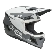 Κράνος μοτοκρός O'NEAL 3SERIES SOLID ΛΕΥΚΟ/ΜΑΥΡΟ