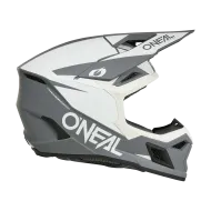 Κράνος μοτοκρός O'NEAL 3SERIES SOLID ΛΕΥΚΟ/ΜΑΥΡΟ