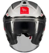 Κράνος Scooter MT COSMO SV SILENCE A2 ΓΚΡΙ ΓΥΑΛΙΣΤΕΡΟ