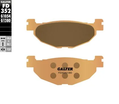 Πίσω τακάκια μοτοσικλέτας Galfer SINTERED SCOOTER FD352G1380