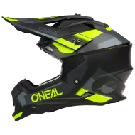 Motocross helmet O'NEAL 2SERIES SPYDE V.23 BLACK/GRAY/NEON YELLOW