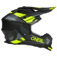 Motocross helmet O'NEAL 2SERIES SPYDE V.23 BLACK/GRAY/NEON YELLOW