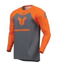 Motocross Jersey THOR RIDEMODE MENACE ORANGE/CHAR