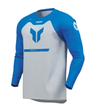 Motocross Jersey THOR RIDEMODE MENACE BLUE