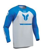 Motocross Jersey THOR RIDEMODE MENACE BLUE