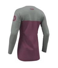 Women's motocross jersey THOR RIDEMODE MENACE PURPLE/GRAY