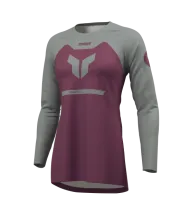 Women's motocross jersey THOR RIDEMODE MENACE PURPLE/GRAY