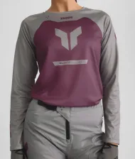 Women's motocross jersey THOR RIDEMODE MENACE PURPLE/GRAY