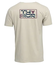 Motorcycle T-shirt THOR VANTAGE CREAM