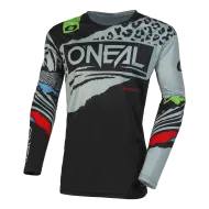 Детска мотокрос блуза O'NEAL MAYHEM WILD V.23 BLACK/GRAY