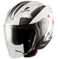 Casca pentru scuter APRO YORK ALB/GRIU