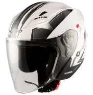 Scooter helmet APRO YORK WHITE/GRAY