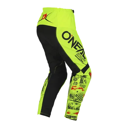 Children's motocross breeches O'NEAL ELEMENT ATTACK V.23 NEON YELLOW/BLACK