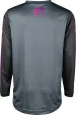 Children's motocross blouse FLY RACING F-16 Riding - Grey/Charcoal/Pink