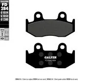 Front/Rear Motorcycle Pads Galfer SEMI METAL FD284G1054