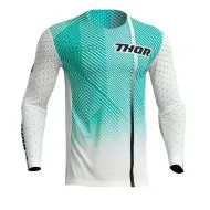 Motocross Jersey THOR PRIME TECH WHITE/TEAL