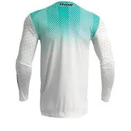 Motocross Jersey THOR PRIME TECH WHITE/TEAL