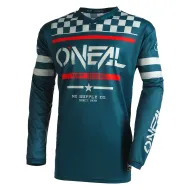 Motocross Jersey O'NEAL SQUADRON V.22 TEAL/GRAY