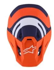 Motocross helmet ALPINESTARS SM7 CORE ORAN/BLUE