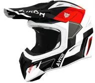 Cască motocross AIROH AVIATOR ACE 2 SHIELD RED GLOSS