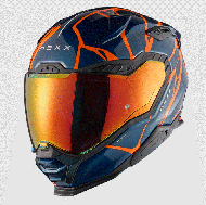 NEXX X.WST3 Helmet B-SIDE BLUE TEAL/ORANGE