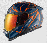 NEXX X.WST3 Helmet B-SIDE BLUE TEAL/ORANGE