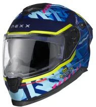 Helmet NEXX Y100R URBANGRAM BLACK RED MATT