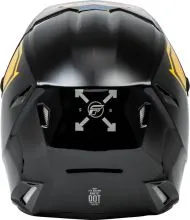 FLY RACING Formula Kinetic Menace Motocross Helmet - Black/Sunrise