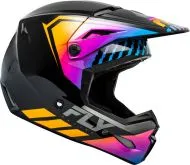 FLY RACING Formula Kinetic Menace Motocross Helmet - Black/Sunrise