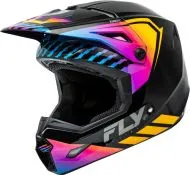 FLY RACING Formula Kinetic Menace Motocross Helmet - Black/Sunrise