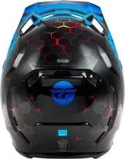 Motocross helmet FLY RACING Formula CC Tektonic - Black/Blue/Red