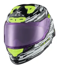 Helmet NEXX X.R3R X.R3R GLITCH RACER RED WHITE
