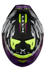Helmet NEXX X.R3R X.R3R GLITCH RACER RED WHITE