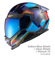 Helmet NEXX X.WST3 FLUENCE BLUE RED