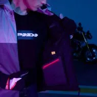 Motorcycle sweatshirt SPIDI HOODIE NET GRAY/RED